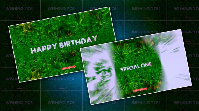 birthday video editing